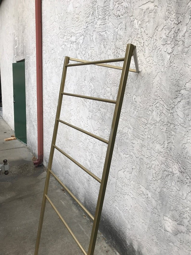 Custom Gold Ladder Shelf Retail Display
