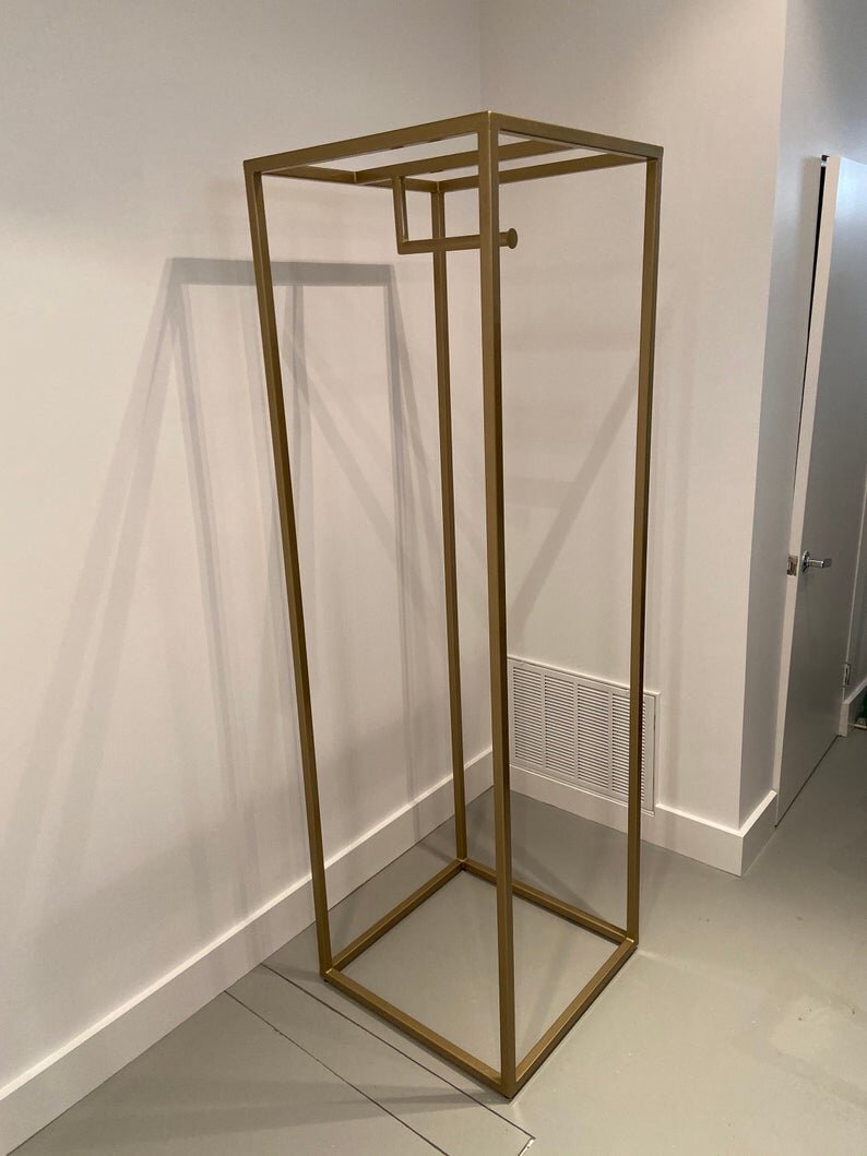 Gold Corner Display Rack Tower