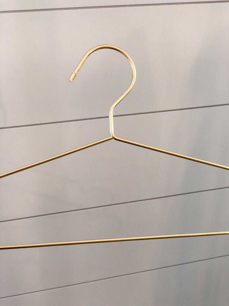 Gold Metal Dress Hangers